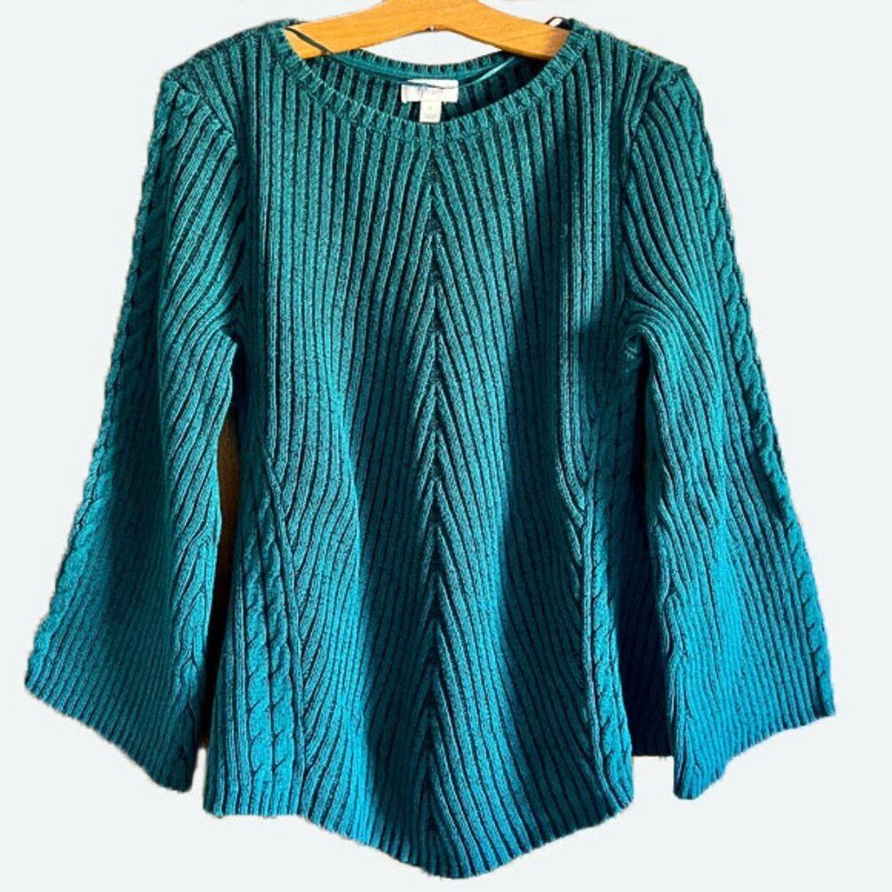 Style & Co. 100% Cotton Bell Sleeve Sweater